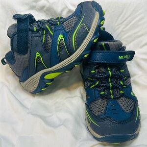 Merrell trail chaser jr. sneaker navy/green US7M EU24